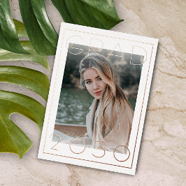 Invitación Con Relieve Metalizado Invitación de graduación de Relieve metalizado dor