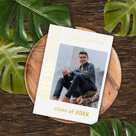 Invitación Con Relieve Metalizado Invitación de graduación de Relieve metalizado dor