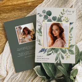 Invitación Con Relieve Metalizado Invitación de graduación de Relieve metalizado Euc