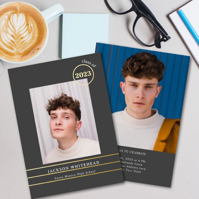 Invitación Con Relieve Metalizado Invitación simple de Relieve metalizado para gradu (Subido por el creador)