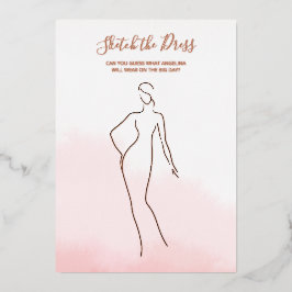 Invitación Con Relieve Metalizado Juego de cartas de papel de aluminio para una desp