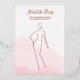 Invitación Con Relieve Metalizado Juego de cartas de papel de aluminio para una desp