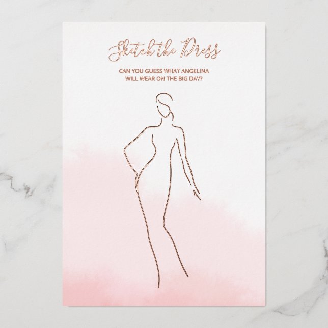 Invitación Con Relieve Metalizado juego de cartas de Relieve metalizado para una duc (Anverso)