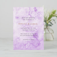 Kendall Purple Elegant Wedding Save the Date