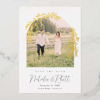 Invitación Con Relieve Metalizado La boda de la última película de Laurel para salva
