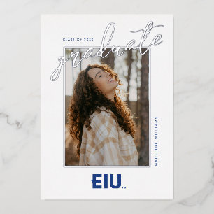 Invitación Con Relieve Metalizado Letra de bloque EIU