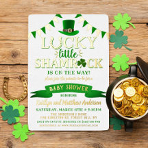 Little Shamrock St. Patrick's Day Baby Shower Real