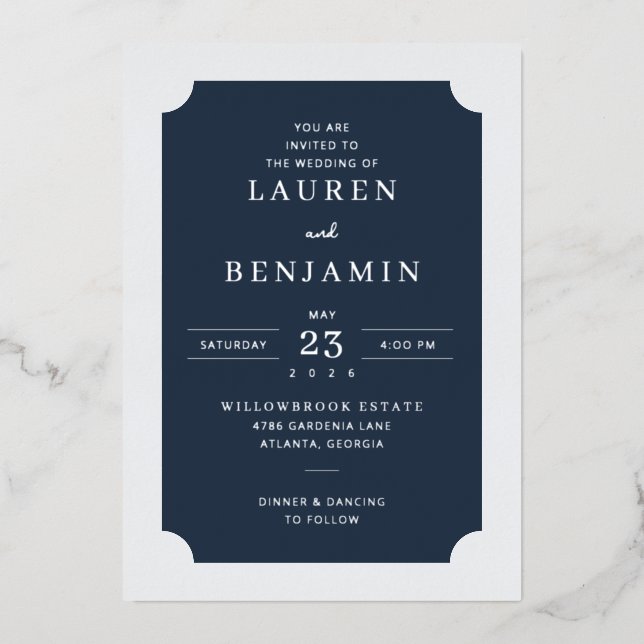 INVITACIÓN CON RELIEVE METALIZADO ___LLMGEN___ 15 (Anverso)