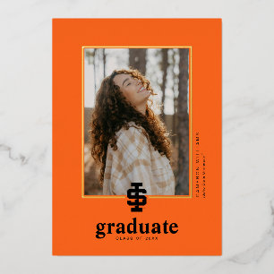 Invitación Con Relieve Metalizado Logotipo de los Bengals Negritas de la Universidad