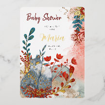 Los animales de la nieve zorran flores para el Rel