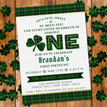 Lucky Little Shamrock cumple 1 año Real