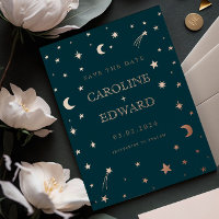 Luna y Estrellas Signo Estelar Celeste Bodas de Or