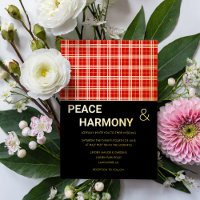 MacClan Tartan Red Black Gold Pattern Boda