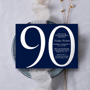 Invitación Con Relieve Metalizado Magnífica tipografía simple Cumpleaños Real