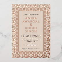 Magnífico Boda de marco indio ornado REAL