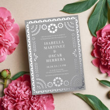 Magnífico Papel Picado Boda Boda REAL