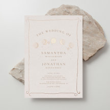 Mano caprichosa de sol y luna dibujada Boda celest