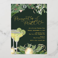 Margaritas y Mistletoe Cocktail Fiesta Gold