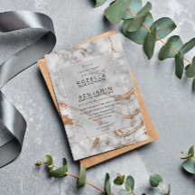 Mármol de Ágata Gris Simple Dorado Elegante