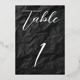Invitación Con Relieve Metalizado Mesa Nº 1 con lámina de oro/rosa negro