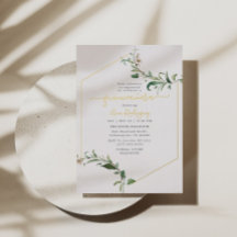 Minimalista Elegante Vegetación Floral Quinceañera