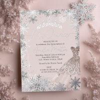 Mis Quince Rubor Winter Snowflake Quinceanera
