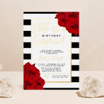 Invitación Con Relieve Metalizado Moda Lujo Moderno Shhh... Surprise Birthday Real<br><div class="desc">Celebre con estilo con estas invitaciones modernas y muy modernas a la fiesta sorpresa del cumpleaños del Relieve metalizado. Este diseño es fácil de personalizar con la redacción de su evento especial y sus invitados estarán encantados cuando reciban estas fabulosas invitaciones.</div>