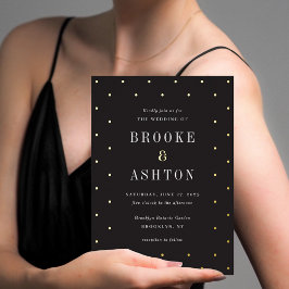 Invitación Con Relieve Metalizado Moda puntos RELIEVE METALIZADO  Relieve metalizado