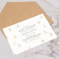 Moderna Baby Shower Neutral de género Minimalista