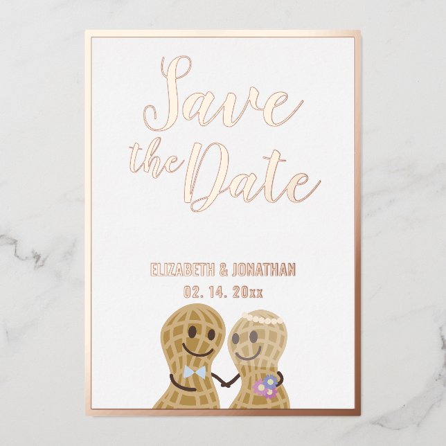 Invitación Con Relieve Metalizado Moderna Y Elegante Boda De Fotografía Pareja Salva (Anverso)