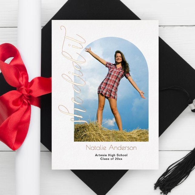 Invitación Con Relieve Metalizado Moderno, lo hizo Arch Photo Graduate Fiesta (Subido por el creador)