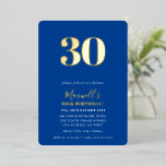 Invitación Con Relieve Metalizado MODERNO MINIMAL simple fiesta de 30 años azul<br><div class="desc">por kat massard >>> https://linktr.ee/simplysweetpaperie <<< Un moderno diseño de invitación mínima para tu CUMPLEAÑOS - actualiza la plantilla para reflejar tu EDAD - ¡demasiado fácil! CONSEJO :: 1. Para cambiar/mover gráficos y fuentes y añadir más texto, pulse el botón "personalizar". - - - - - - - - -...</div>