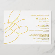 Moderno moderado elegante Ampersand Boda