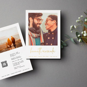 Invitación Con Relieve Metalizado Modernos nombres personalizados simples para guard