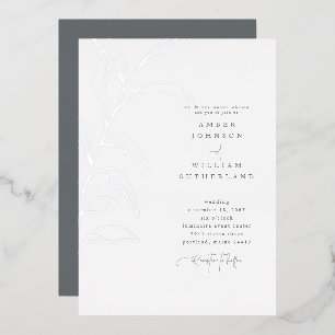 Invitación Con Relieve Metalizado Momentos simples Padres Boda de Relieve metalizado