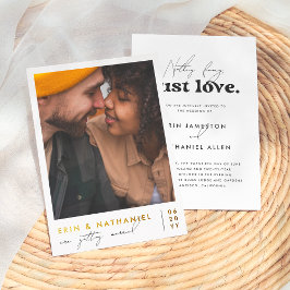 Invitación Con Relieve Metalizado Nada Brillante Fancy Ama Al Boda Retro