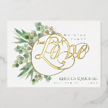 Nada Elegante Solo Amor Boda De Eucalipto Elegante