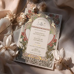 Invitación Con Relieve Metalizado Naranja de oro quemado por caída Boda Art Nouveau<br><div class="desc">Naranja florido de estilo Art Nouveau vintage e invitaciones a la Boda de Oro de Alphonse Mucha en un diseño romántico y caprichoso usando el Relieve metalizado dorado Real. Los florecientes victorianos complementan los tipos de letra Art Deco clásicos. Por favor, introduzca la información de su personalizado y ya está...</div>