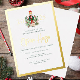 Invitación Con Relieve Metalizado Navidades abren guión de desnucracker