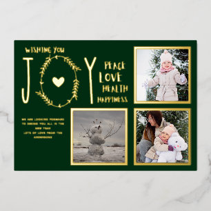 Invitación Con Relieve Metalizado NAVIDADES DE FOTO DE Relieve metalizado VACACIONES