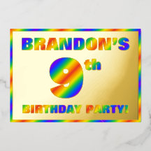 Novena fiesta de cumpleaños — Diversión, espectro 