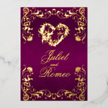 Ornate Frame & Heart - Purple