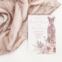 Oro Rosa, Rubor Rosa Vestido Bridal Shower Real