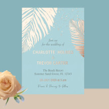 Palmeras Tropicales Celestiales Boda de Verano en