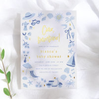 Papel de aluminio Ciao Bambino Italiano Niño Azul