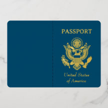 Pasaporte falso de Relieve metalizado