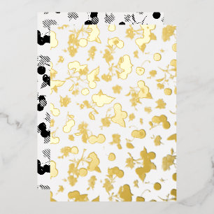 Invitación Con Relieve Metalizado Patrón de cerezas 1