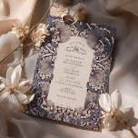 Invitación Con Relieve Metalizado Patrón de Pimpernel Vintage de Lavender William Mo<br><div class="desc">Admire la elegancia atemporal con nuestras invitaciones nupciales con el famoso patrón de Pimpernel de William Morris, magistralmente representadas en tonos vintage de lavanda, crema y acentuadas con Relieve metalizado de oro rosa. William Morris, figura del Movimiento de Artes y Artesanías, creía en la belleza de los diseños artesanales y...</div>