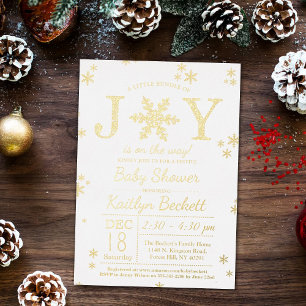 Invitación Con Relieve Metalizado Pequeño Paquete De Alegría Cumpleaños De Navidad B