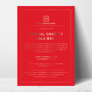 Invitación Con Relieve Metalizado Personalizado Empresa Fiesta de eventos corporativ